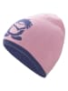 Trollkids Dwustronna czapka beanie "Troll" w kolorze fioletowo-jasnoróżowym