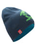 Trollkids Wende-Beanie "Troll" in Dunkelblau/ Blau
