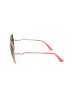 Guess Damen-Sonnenbrille in Silber-Rosa/ Braun