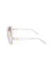 Guess Damen-Sonnenbrille in Transparent/ Gelb