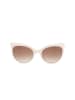 Longchamp Damen-Sonnenbrille in Creme/ Hellbraun