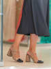 Belucci Pumps in Beige/ Schwarz