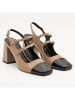 Belucci Pumps in Beige/ Schwarz