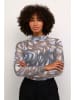 Kaffe Longsleeve in Hellblau/ Schwarz