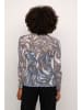 Kaffe Longsleeve in Hellblau/ Schwarz