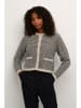 Kaffe Cardigan in Beige/ Schwarz