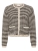 Kaffe Cardigan in Beige/ Schwarz