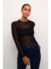 Kaffe Longsleeve in Schwarz