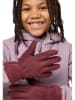 Jack Wolfskin Fingerhandschuhe "Fleece" in Bordeaux