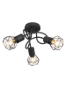 Globo lighting Deckenleuchte in Schwarz - (H)20 x Ø 36 cm