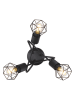 Globo lighting Deckenleuchte in Schwarz - (H)20 x Ø 36 cm
