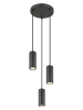 Globo lighting Lampa wisząca w kolorze szarym - wys. 120 x Ø 21 cm