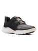 Clarks Leren sneakers ''Teagan Lace'' zwart/grijs