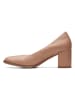 Clarks Leder-Pumps ''Freva55 Court'' in Hellbraun