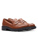 Clarks Leder-Slipper ''Orinoco2 Penny'' in Hellbraun