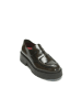 Frank Daniel Leren mocassins bruin