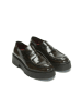 Frank Daniel Leren mocassins bruin