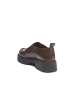 Frank Daniel Leren mocassins bruin