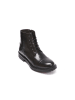 Frank Daniel Leder-Boots in Schwarz