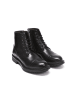 Frank Daniel Leder-Boots in Schwarz