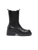 Frank Daniel Leren chelseaboots zwart