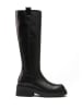 Frank Daniel Leder-Stiefel in Schwarz