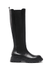 Frank Daniel Leder-Stiefel in Schwarz