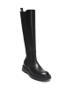 Frank Daniel Leder-Stiefel in Schwarz