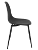 Rétro Chic Esszimmerstuhl ''Gustav'' in Schwarz - (B)50,7 x (H)84,8 x (T)45,5 cm