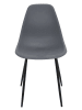 Rétro Chic Esszimmerstuhl ''Gustav'' in Grau - (B)50,7 x (H)84,8 x (T)45,5 cm