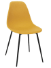 Rétro Chic Esszimmerstuhl ''Gustav'' in Gelb - (B)50,7 x (H)84,8 x (T)45,5 cm