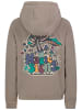 Sublevel Fleecehoodie in Hellbraun