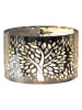 Woodbridge Carrousel kaarshouder "Tree of Life" zilverkleurig - Ø 13 cm