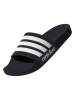 adidas Pantoletten "Adilette Shower" in Weiß/ Dunkelblau