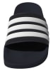 adidas Pantoletten "Adilette Shower" in Weiß/ Dunkelblau