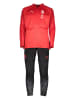 Puma Trainingsanzug in Rot/ Schwarz