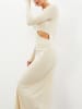 Milan Kiss Strickkleid in Creme