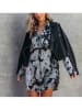 Milan Kiss Kleid in Schwarz/ Weiß