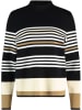 Gerry Weber Sweter w kolorze czarno-biało-karmelowym