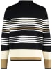 Gerry Weber Sweter w kolorze czarno-biało-karmelowym