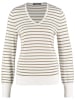 TAIFUN Pullover in Weiß/ Khaki
