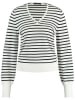 TAIFUN Pullover in Weiß/ Schwarz