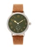Elevon Quarzuhr "Northrop" in Hellbraun/ Silber/ Khaki