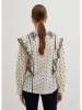 STEFANEL Bluse in Creme/ Schwarz