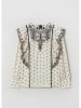 STEFANEL Blouse crème/zwart