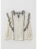 STEFANEL Bluse in Creme/ Schwarz
