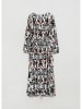 STEFANEL Jurk zwart/wit