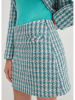 STEFANEL Rok turquoise/blauw
