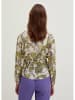 STEFANEL Blouse wit/geel/paars