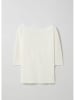 STEFANEL Leinen-Pullover in Creme